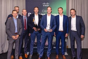 Uitreiking van de Cisco Partner of the Year 2019 award
