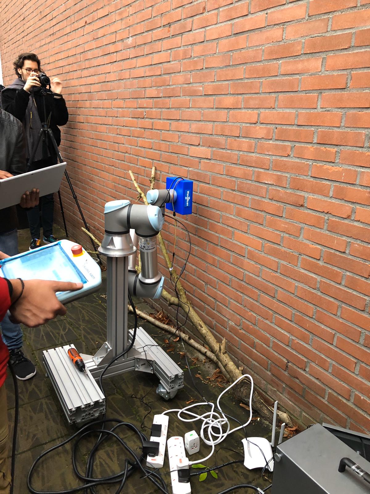 De WaveScan analyseert een muur
