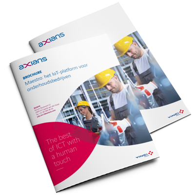 Axians voorblad brochure Maestro het IoT platform voor onderhoudsbedrijven
