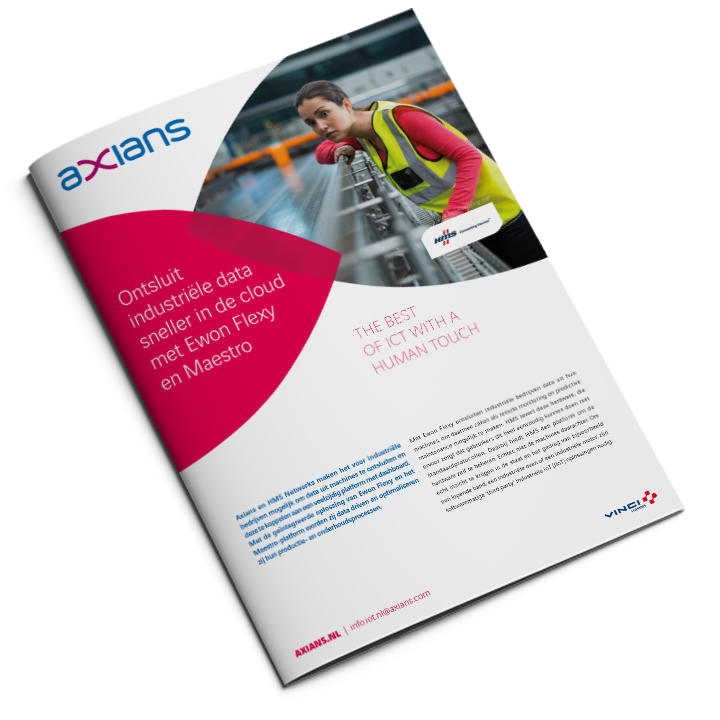 Axians voorblad leaflet ontsluit industriele data sneller in de cloud