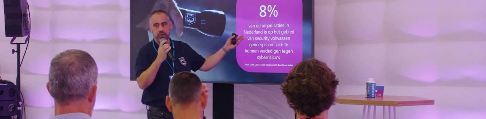 Momentopname Cyberweerbaarheid sessie Axians klantendag