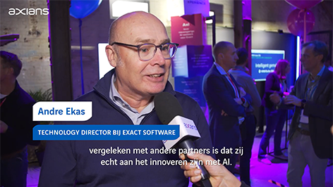 Technlogy Director van Exact praat over Axians en AI in Exact Synergy